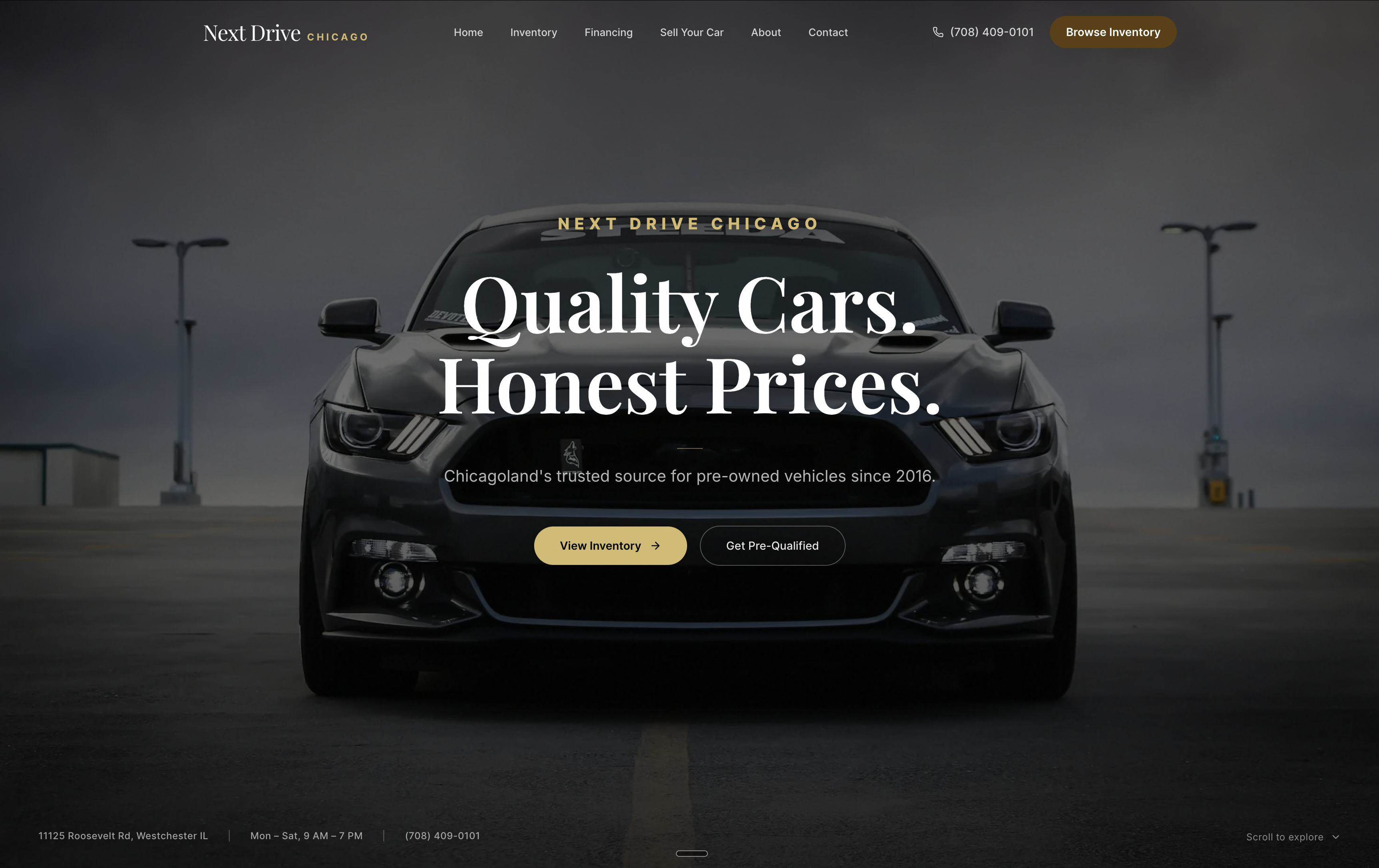 Next Drive Chicago website screenshot