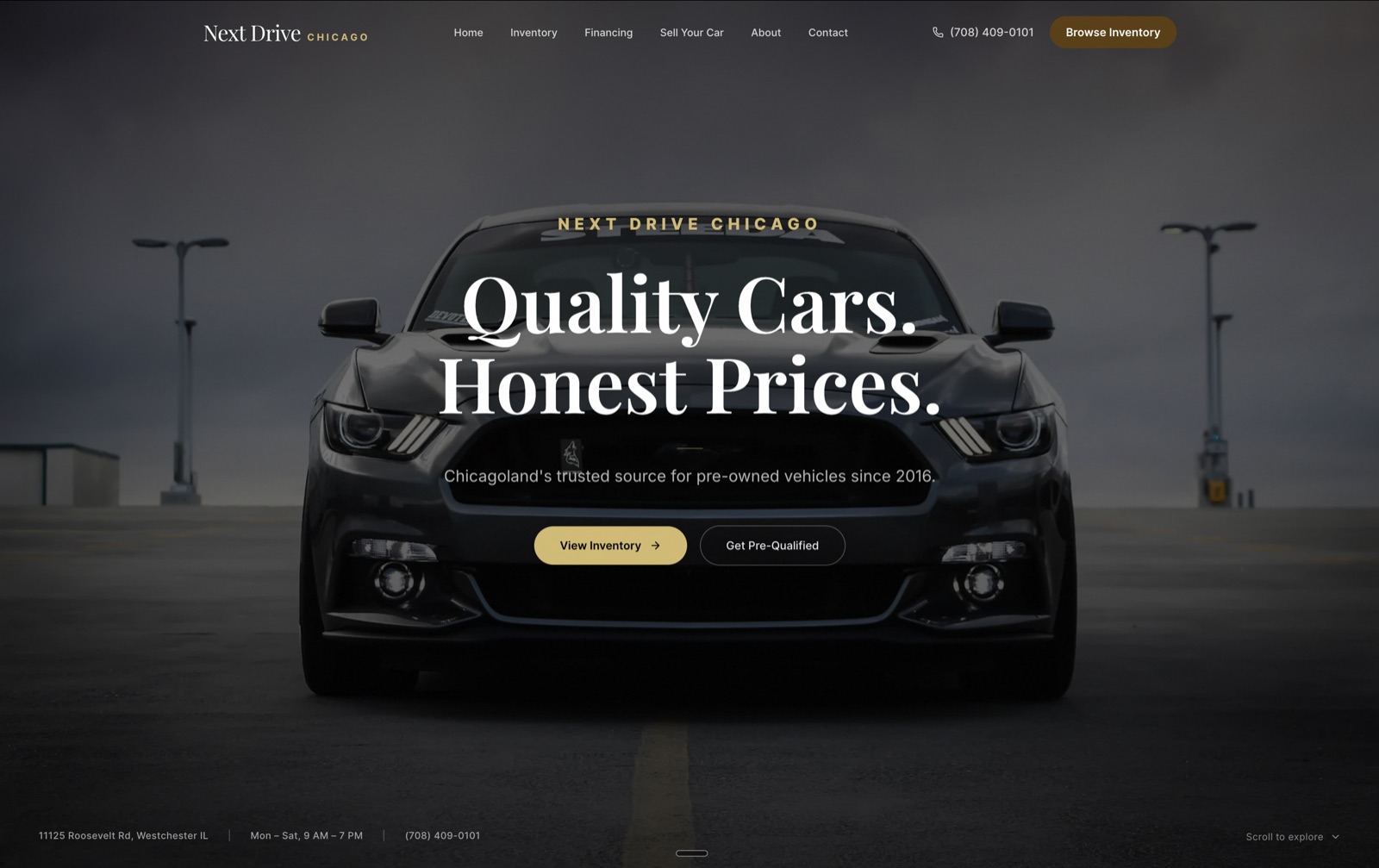 Next Drive Chicago website