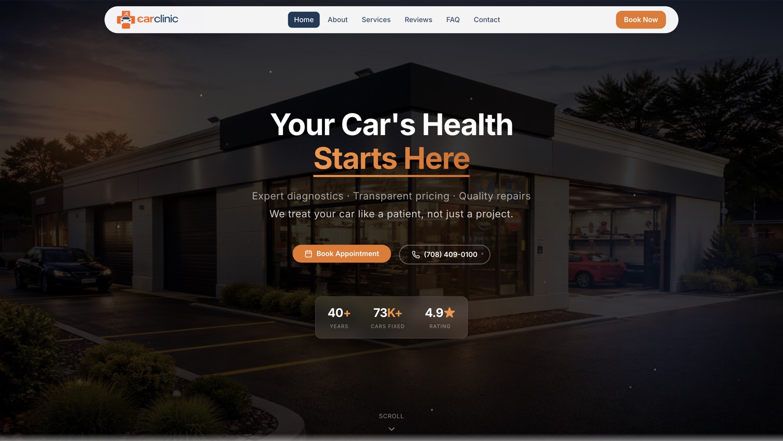Car Clinic USA website